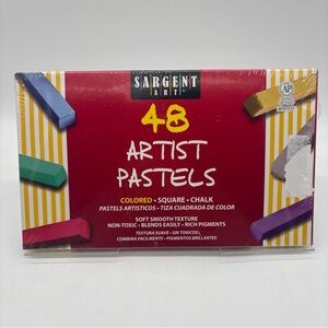 Sargent Art 22-4148 Colored Square Chalk Pastels 48 Count New Sealed